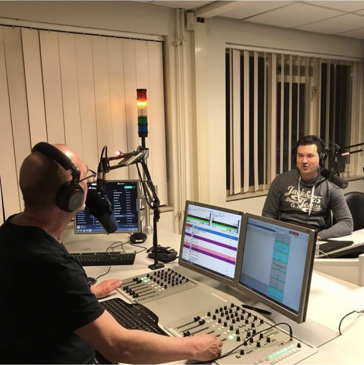 Michel Westerhoff during an interview in the Time4Trance studio